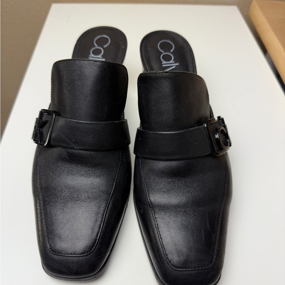 Calvin Klein Dacy Block Heel Mules- 10M - Picture 6 of 9
